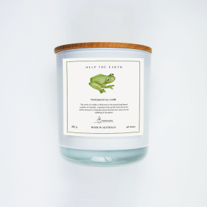 Help The Earth 'Green Tree Frog' Soy Candle
