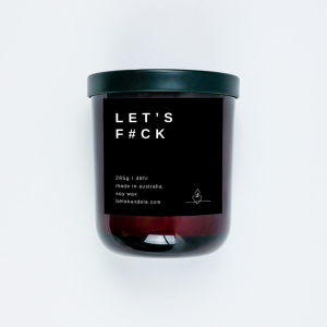 Cheeky Note 'Let's F#CK' Soy Candle