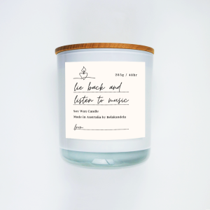 Gift Giver 'Lie Back And Listen To Music' Soy Candle