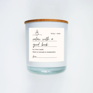 Gift Giver 'Relax With A Good Book' Soy Candle