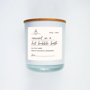 Gift Giver 'Unwind In A Hot Bubble Bath' Soy Candle